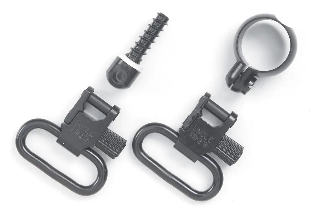 Michaels of Oregon Sling Accessories Uncle Mike’s Quick Detach Swivel Set Full Band Lever Action Rifles.645-.660