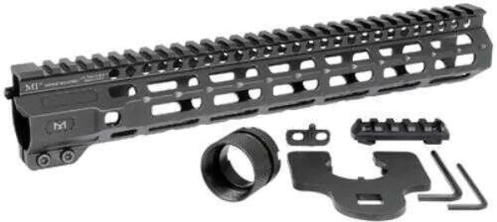 Midwest Industries Ar-15 Combat Rail 12.625’’ one Piece Free Float Hand Guard M-lok/picatinny 6061 Aluminum Hard Coat