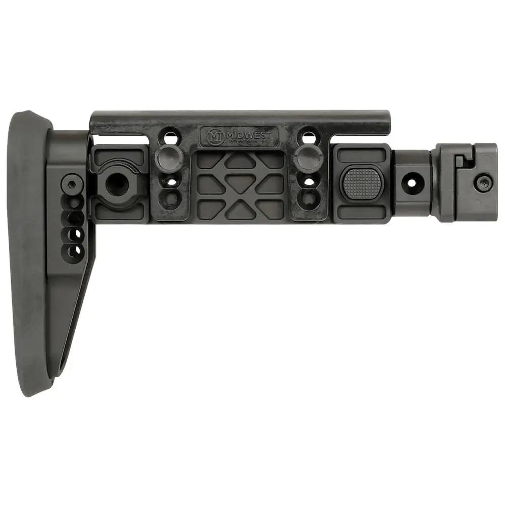 Midwest Industries Chassis & Stocks Alpha Series Picatinny Folding Stock Black Buy at Faith and Freedom Outdoors