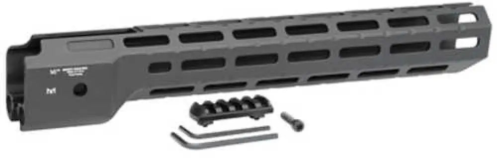 Midwest Industries Handguard 14’’ Length Mlok Black Anodized Finish Fits Ruger Pc9 Carbine not Compatible with Fiber