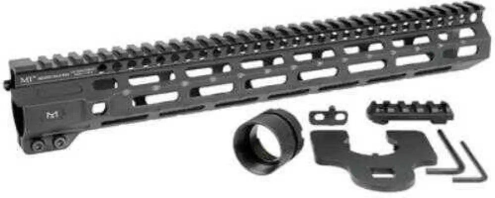 Midwest Industries Inc Micrm14 M-series Ar-15 6061 Aluminum Black Hard Coat Anodized 14’’