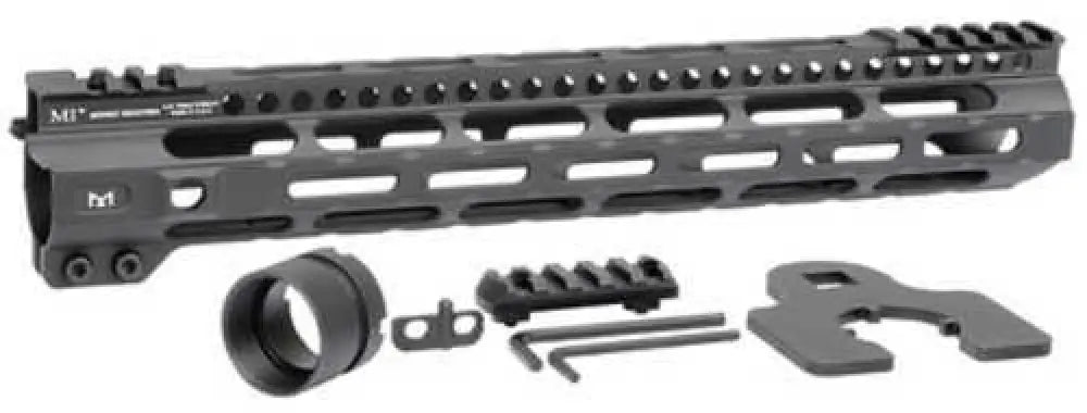 Midwest Industries Micrlw12625 Combat Lightweight M-lok Handguard Ar-15 Black Hardcoat Anodized 6061-t6 Aluminum