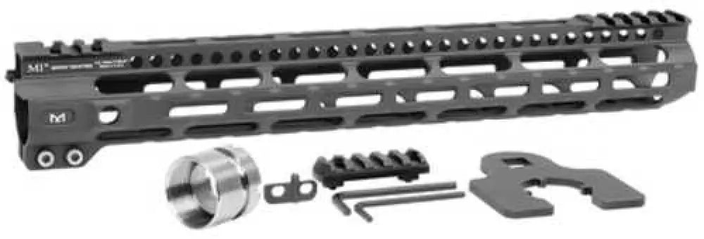 Midwest Industries Miulw14 Ultralight M-lok Handguard Ar-15 Black Hardcoat Anodized 6061-t6 Aluminum 14’’