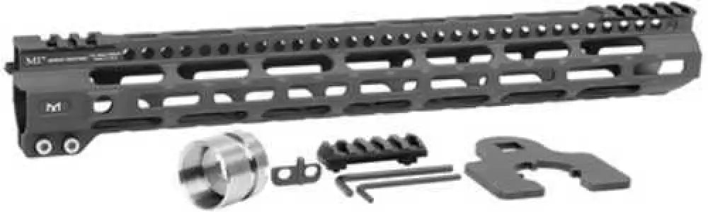 Midwest Industries Miulw15 Ultralight M-lok Handguard Ar-15 Black Hardcoat Anodized 6061-t6 Aluminum 15’’