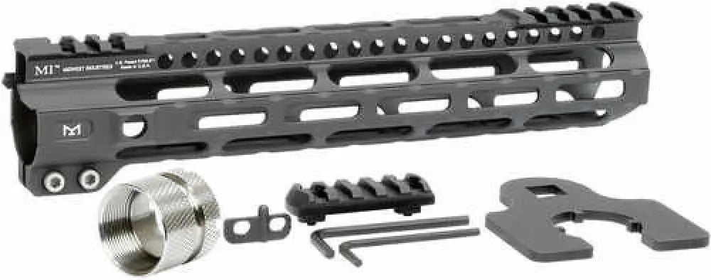 Midwest Industries Ultralight M-lok Handguard Ar-15 Black Hardcoat Anodized 6061-t6 Aluminum 10.50’’ - Miulw105