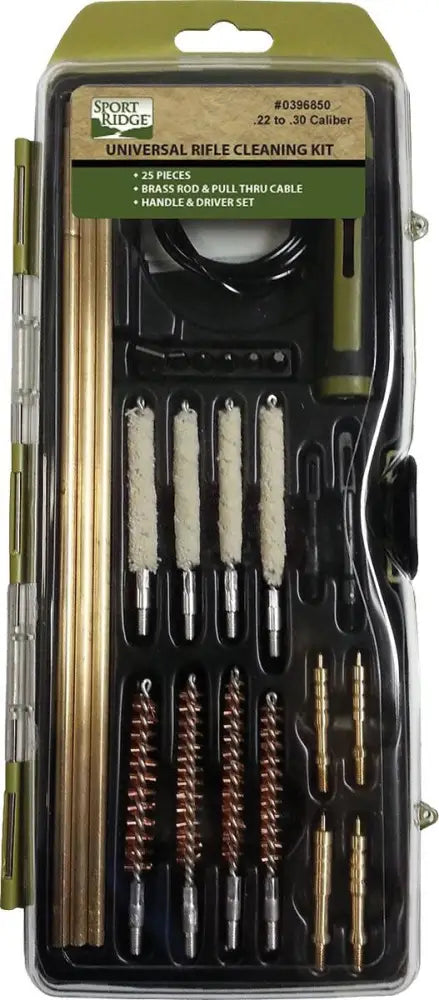 Military Products Gun Cleaning Kits Tacshield Sport Ridge Universal Rifle 25pc Kit with Brass Rods - Hard Case Buy