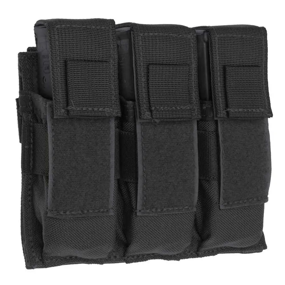 Military Products Pouches|magazine Holsters Tacshield Triple Universal Pistol Molle Pouch-black Buy at Faith