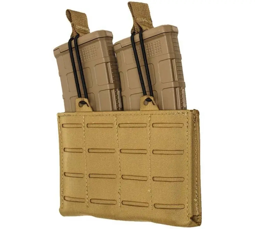 Military Products Pouches Tacshield Rzr Molle Double Rifle Magazine Pouch Coyote Brown Buy at Faith and Freedom Outdoors