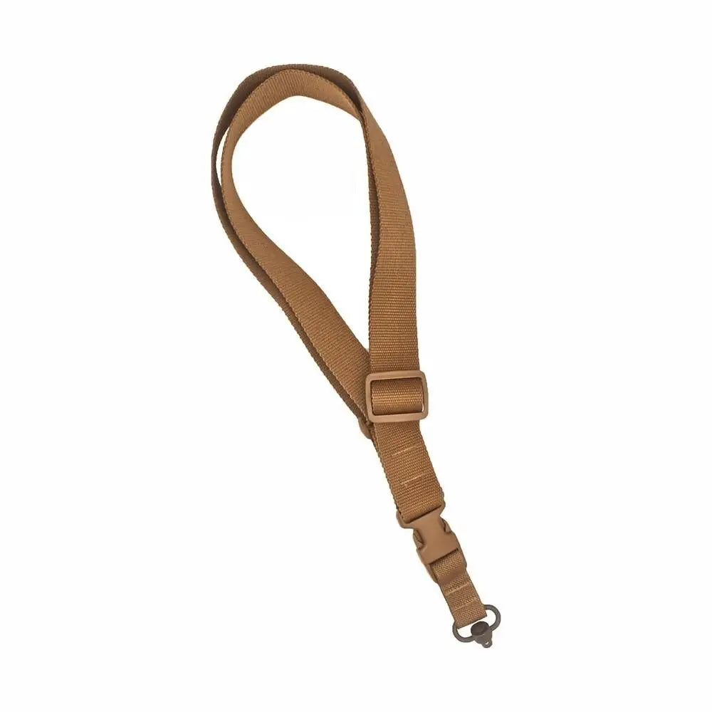 Military Products Slings Tacshield Cqb Single Point Sling Qd Push Button Swivel Coyote Brown Buy at Faith and Freedom