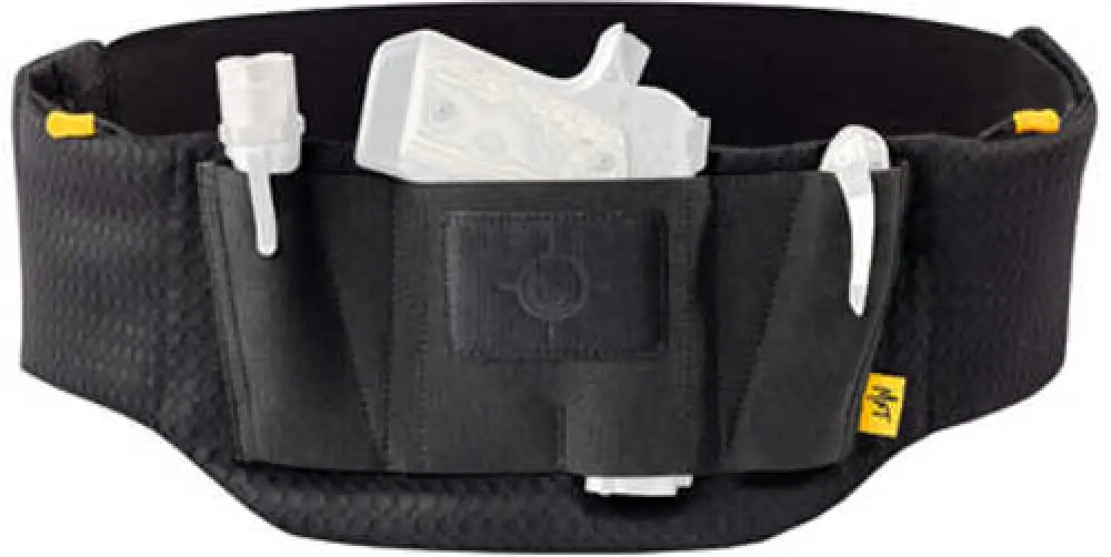 Mission First Tactical Belly Band Inside Waistband Holster Ambidextrous Universal Fit Nylon Black - H6-bb-1