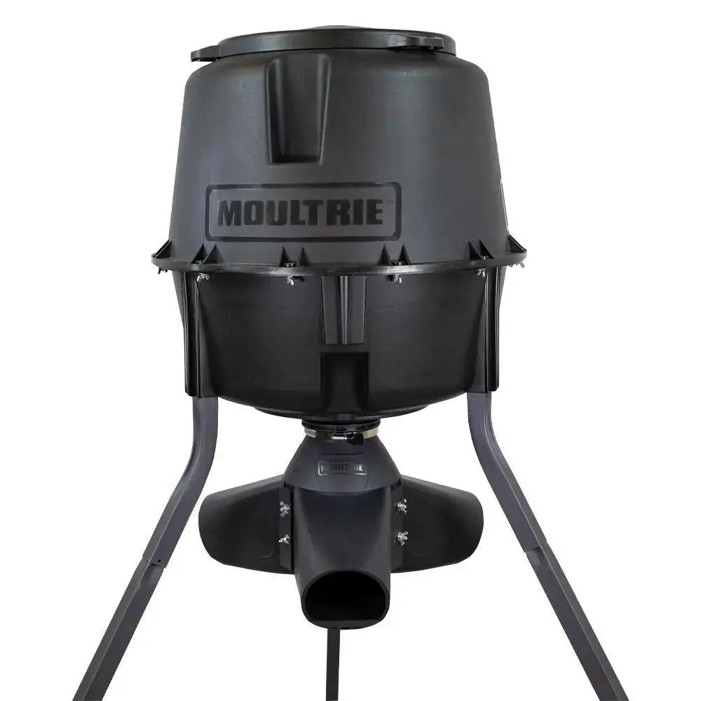 Moultrie Feeders Gravity Deer Feeder 30 Gal Tripod Black Buy at Faith and Freedom Outdoors