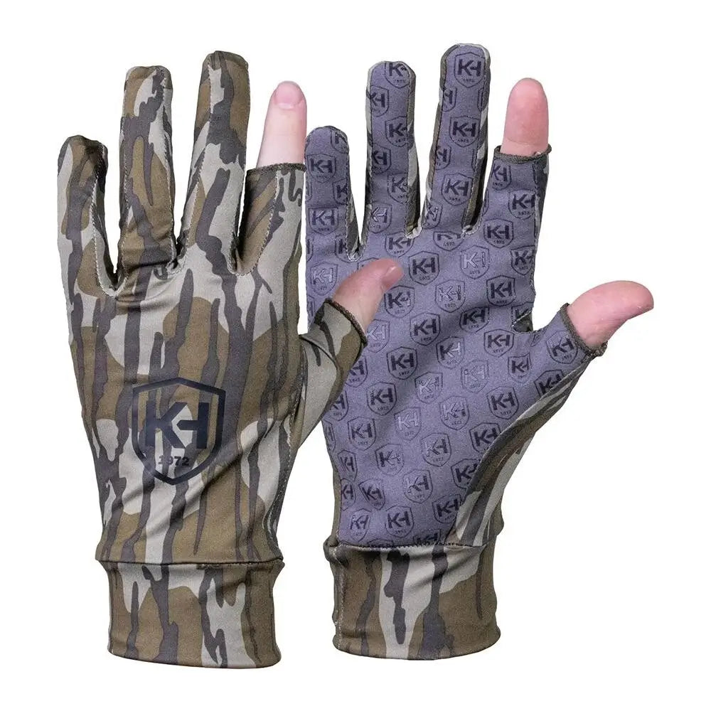 Moultrie Gloves Knight & Hale Run N’ Gun one Size Mossy Oak Original Bottomland Buy at Faith and Freedom Outdoors