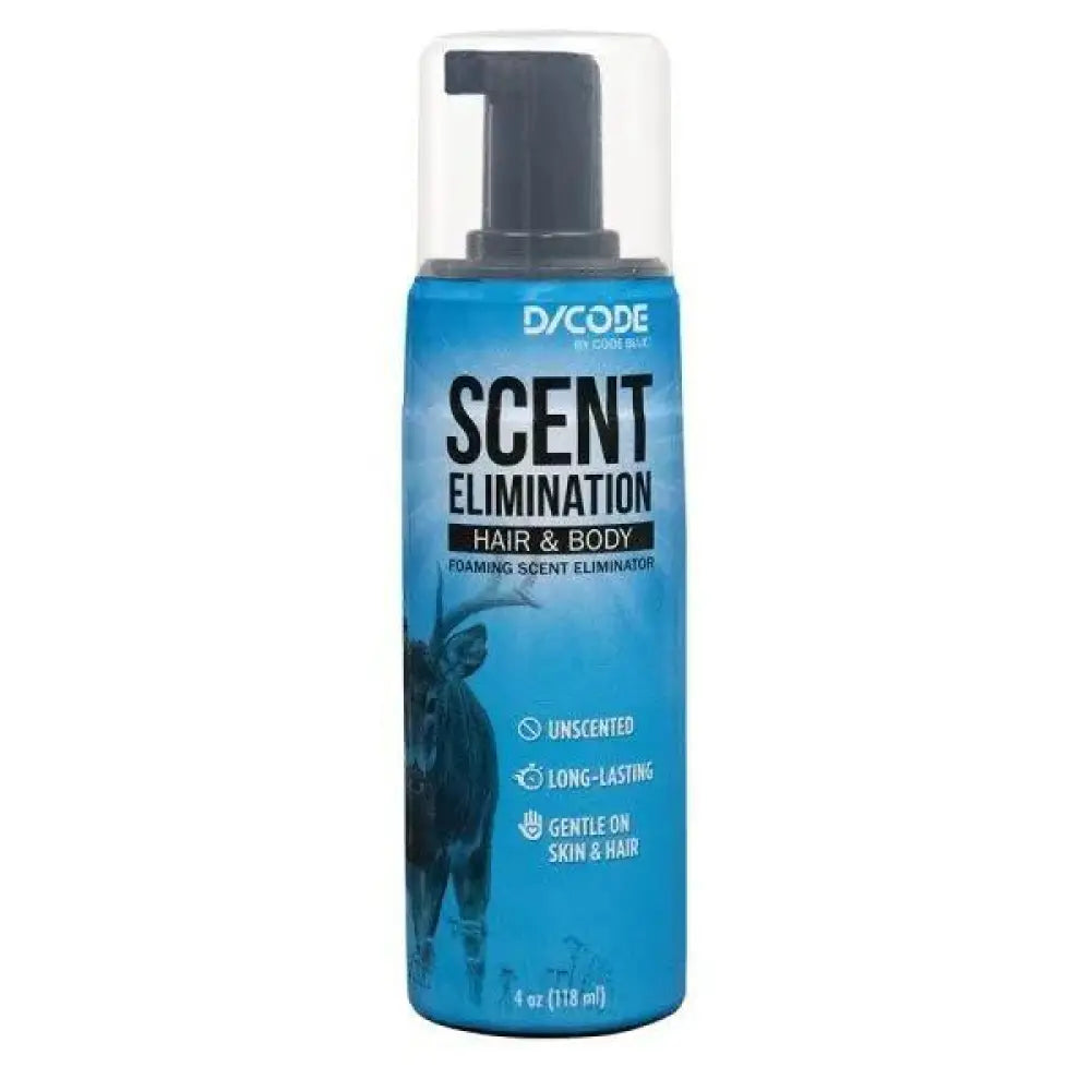 Moultrie Hygiene Products Code Blue Hair and Body Foaming Scent Eliminator Pump 4 Oz Buy at Faith and Freedom Outdoors