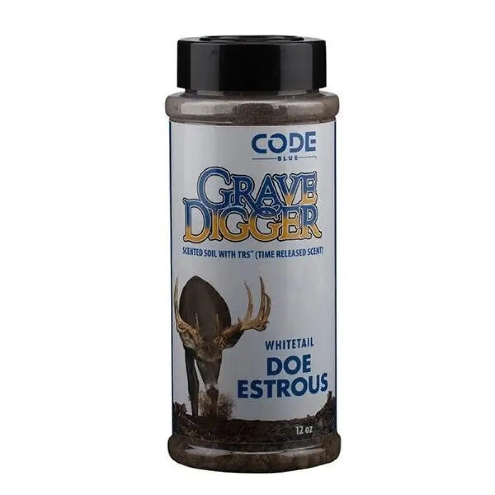 Moultrie Scent Attractants Code Blue Grave Digger Doe Estrous 12 Oz Buy at Faith and Freedom Outdoors