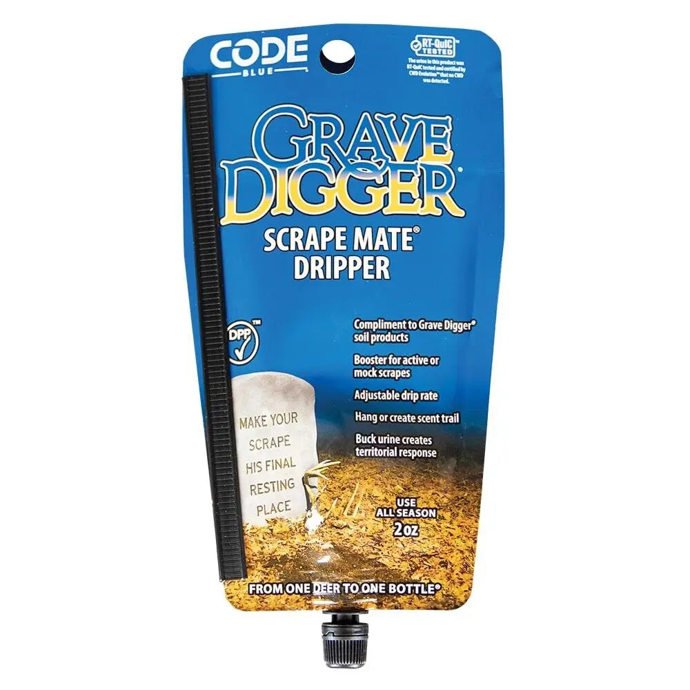 Moultrie Scent Attractants Code Blue Grave Digger Scrape Mate Dripper Buy at Faith and Freedom Outdoors