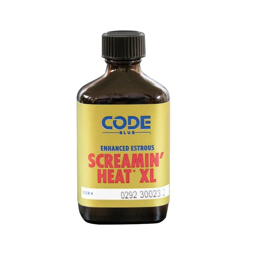 Moultrie Scent Attractants|hunting Code Blue Screamin’ Heat Xl 2 Oz Buy at Faith and Freedom Outdoors