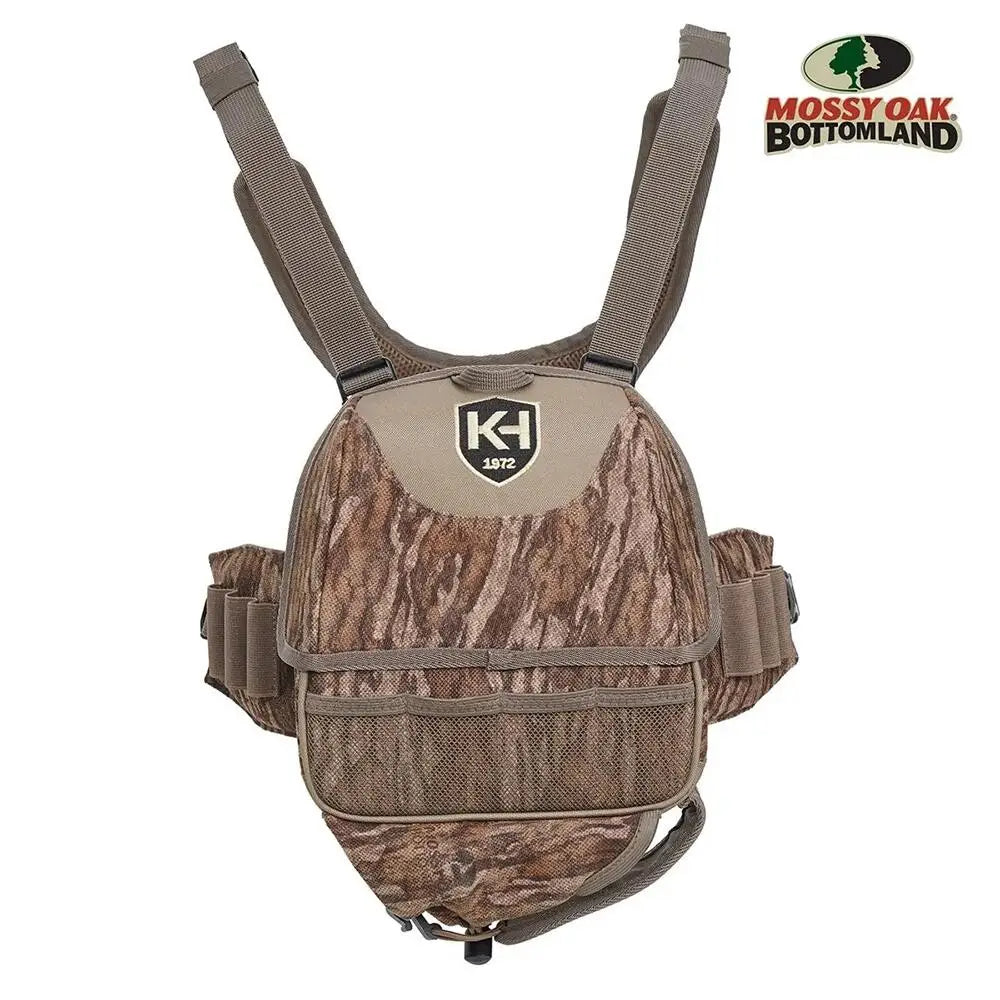 Moultrie Turkey Vests Knight & Hale Run N’ Gun 100 Chest Rig Vest Mossy Oak Bottomland Buy at Faith and Freedom Outdoors