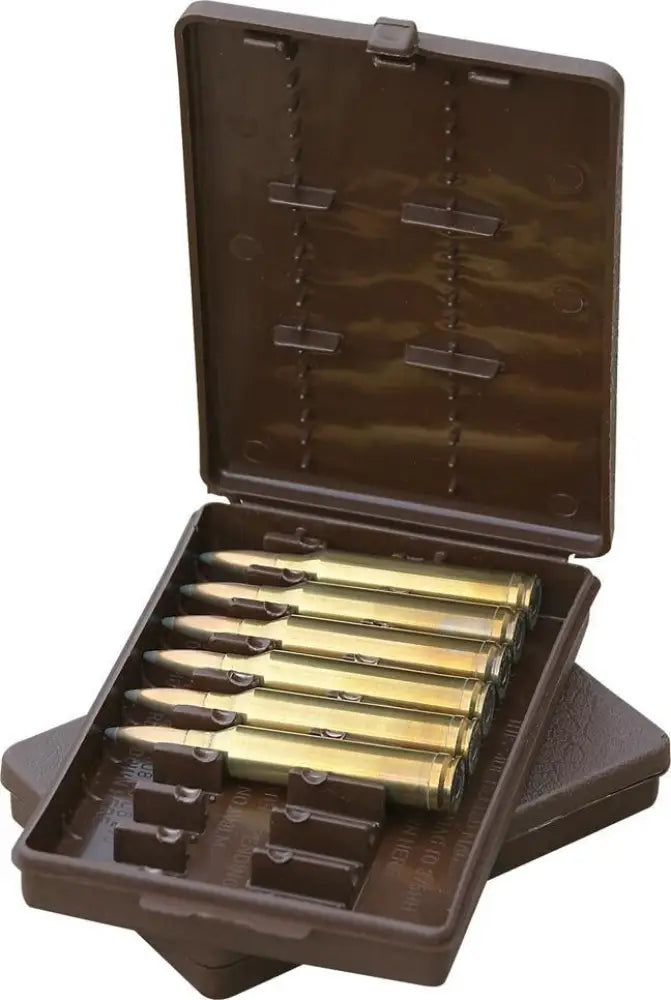 Mtm Ammo Boxes 9 Rounds Case-gard Rifle Wallet.243/25-06/30-06/.308/45-70 Brown Buy at Faith and Freedom Outdoors