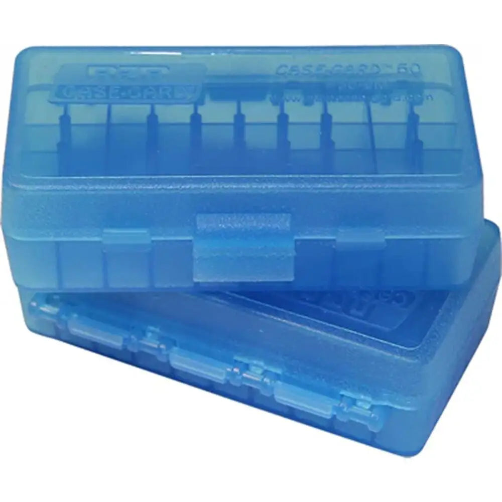 Mtm Ammo Boxes Box for 40/10mm/.45 Acp 50 Rounds Clear Blue Buy at Faith and Freedom Outdoors