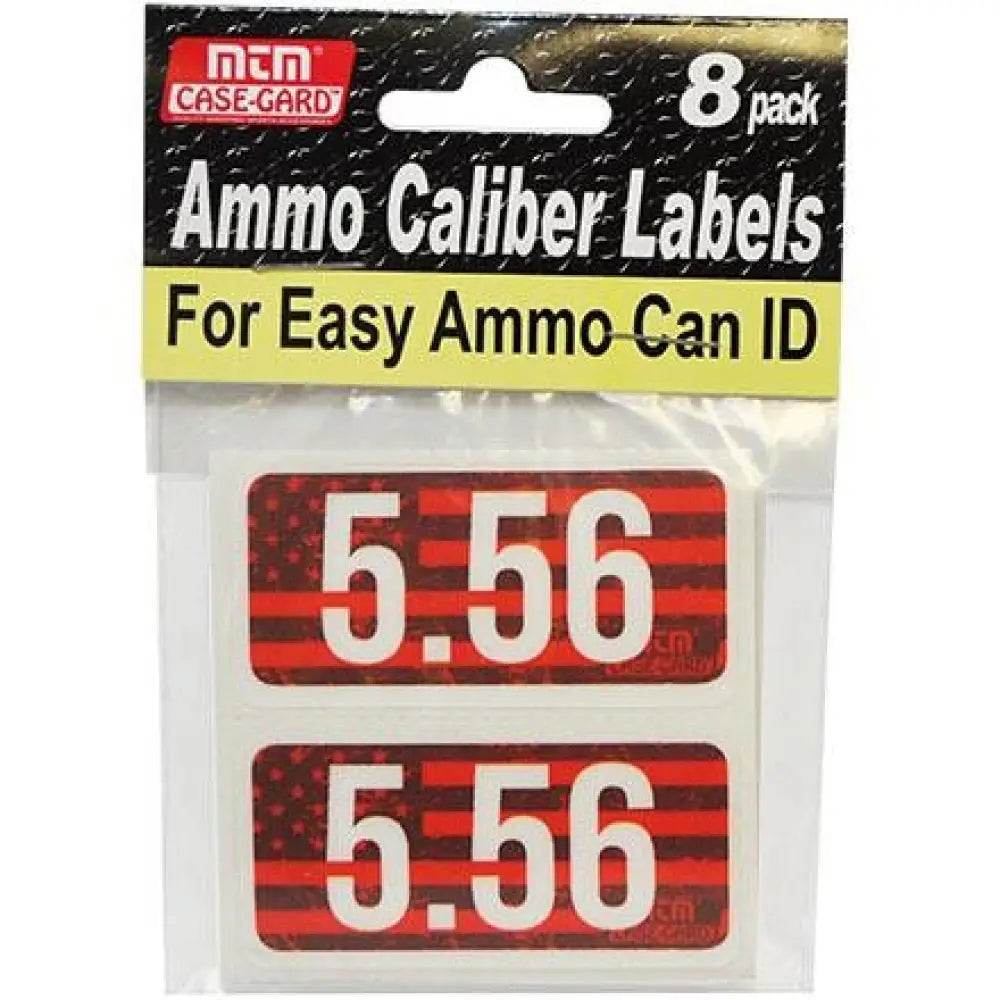 Mtm Ammo Boxes Caliber Labels 5.56 Red 8/ct Buy at Faith and Freedom Outdoors