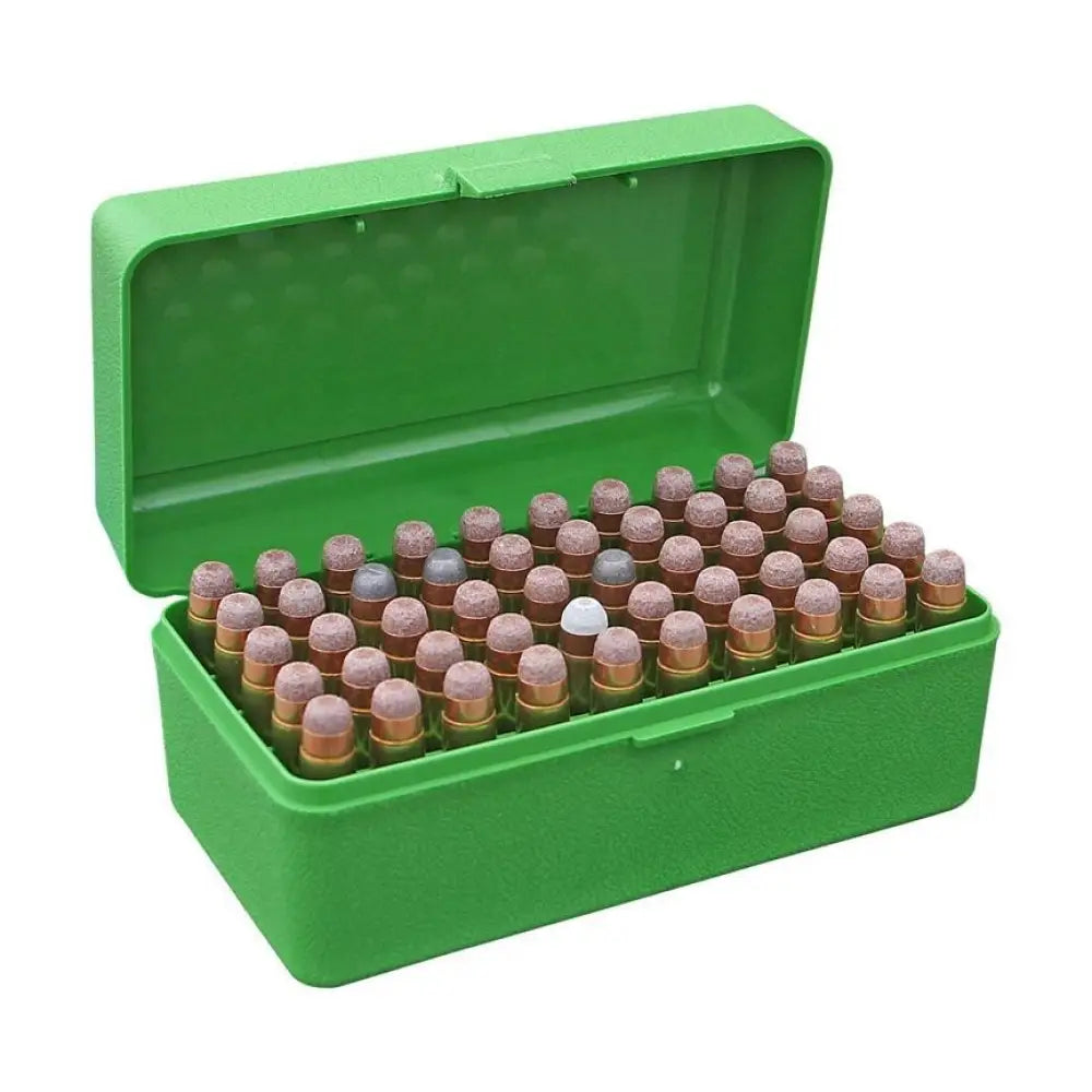 Mtm Ammo Boxes Case-gard R-50 Series Rifle Box.300 Wsm/45-70/7mm r Saum Green Buy at Faith and Freedom Outdoors