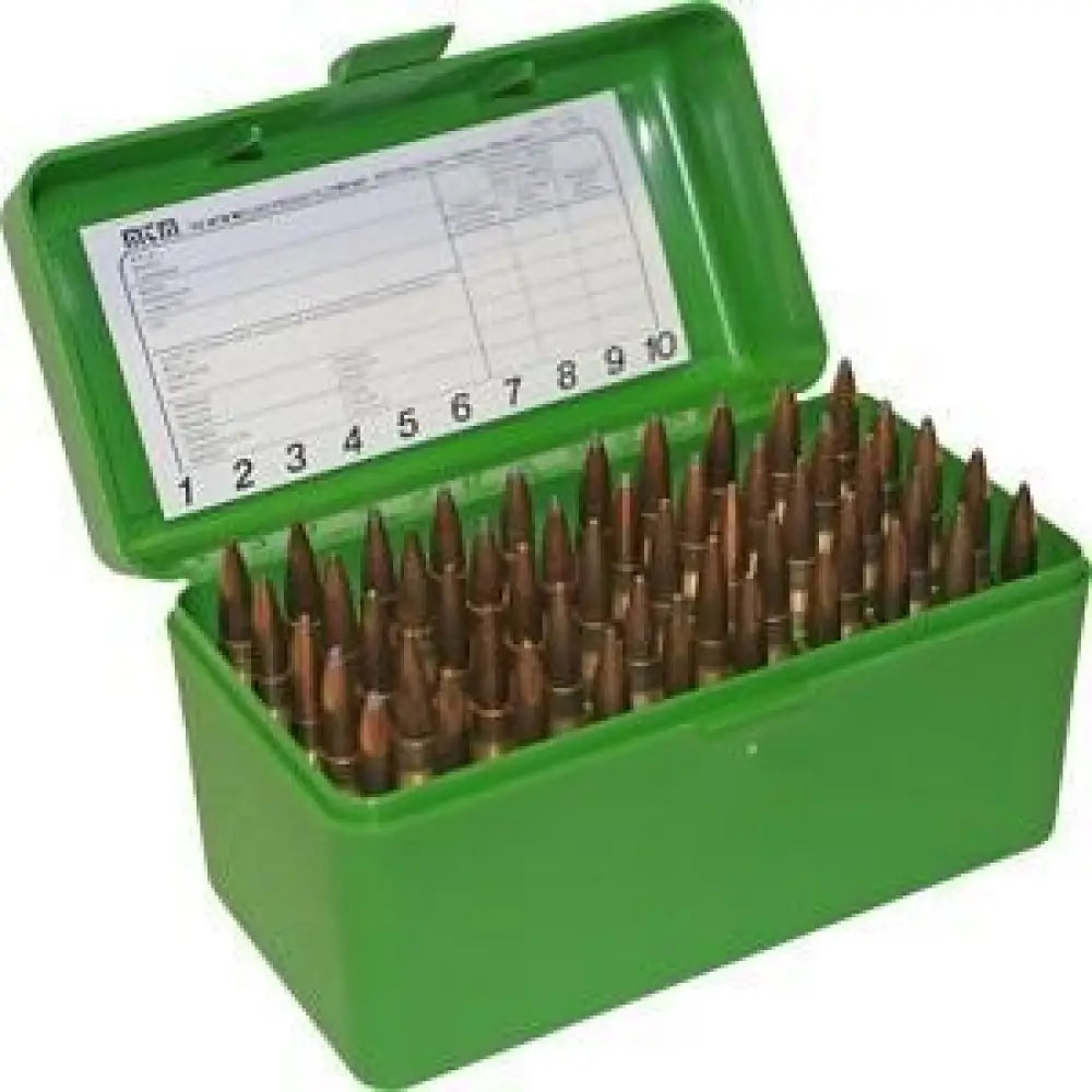 Mtm Ammo Boxes Case-gard R-50 Series Rifle Box.375 Rem Um Wby Mag 50 Rounds Green Buy at Faith and Freedom Outdoors