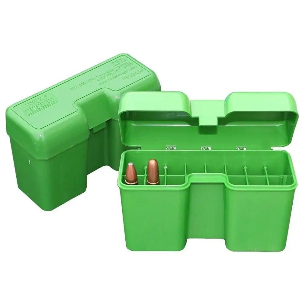 Mtm Ammo Boxes Case-guard Rf-22 Series Flip Top Rifle Box Green Buy at Faith and Freedom Outdoors