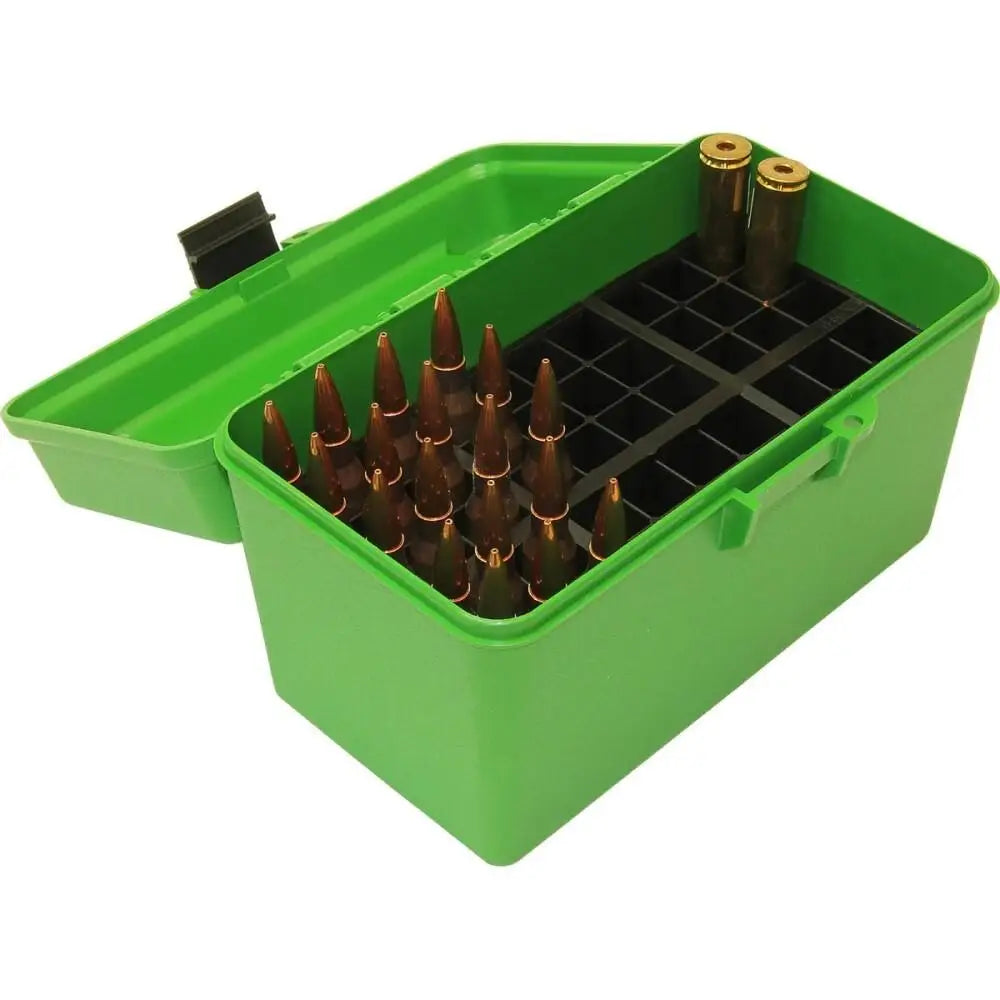 Mtm Ammo Boxes Deluxe H-50 Series Rifle Box 300 Wsm Rem Ultra Mag Green Buy at Faith and Freedom Outdoors