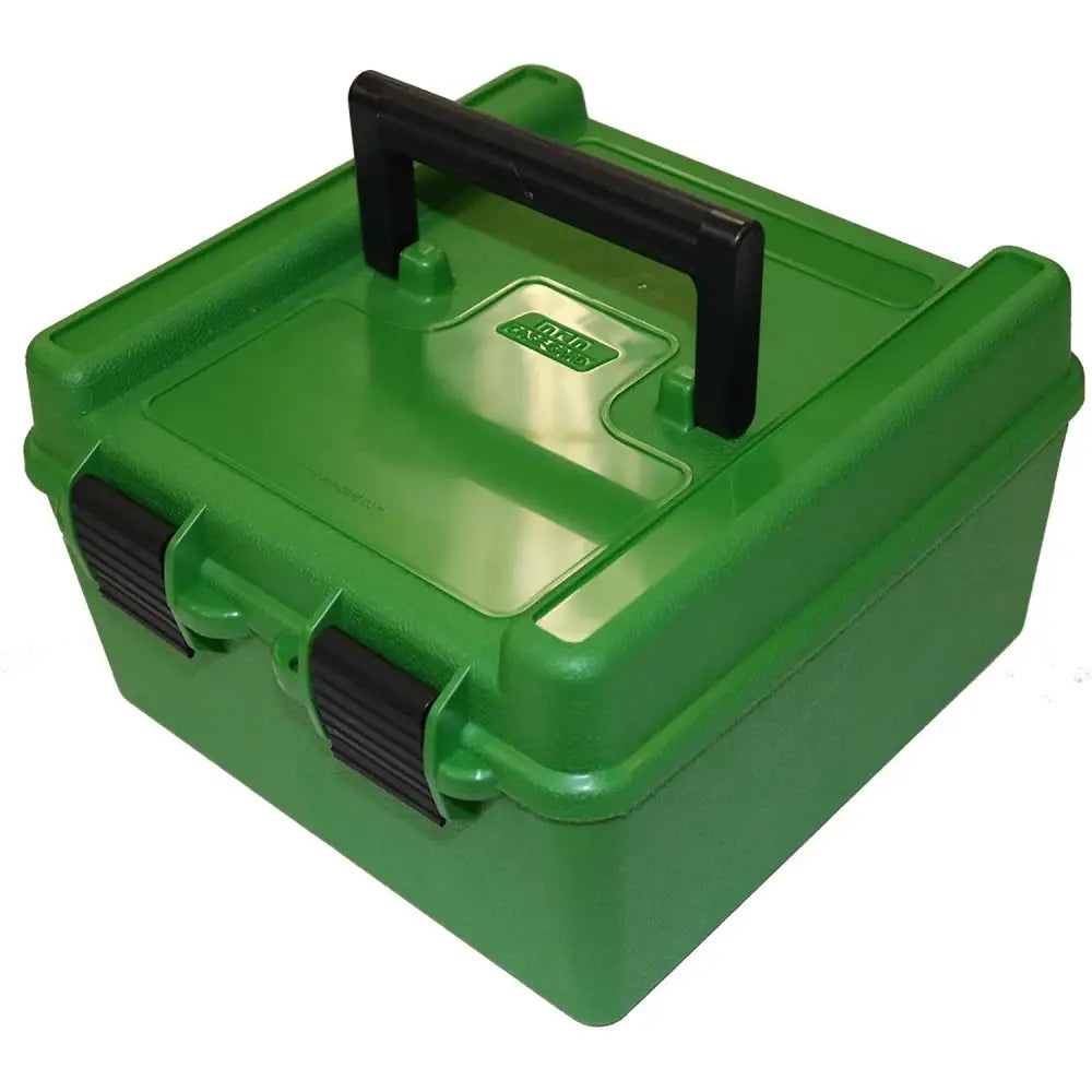 Mtm Ammo Boxes Deluxe R-100 Series Rifle Box 100 Rounds Green Buy at Faith and Freedom Outdoors