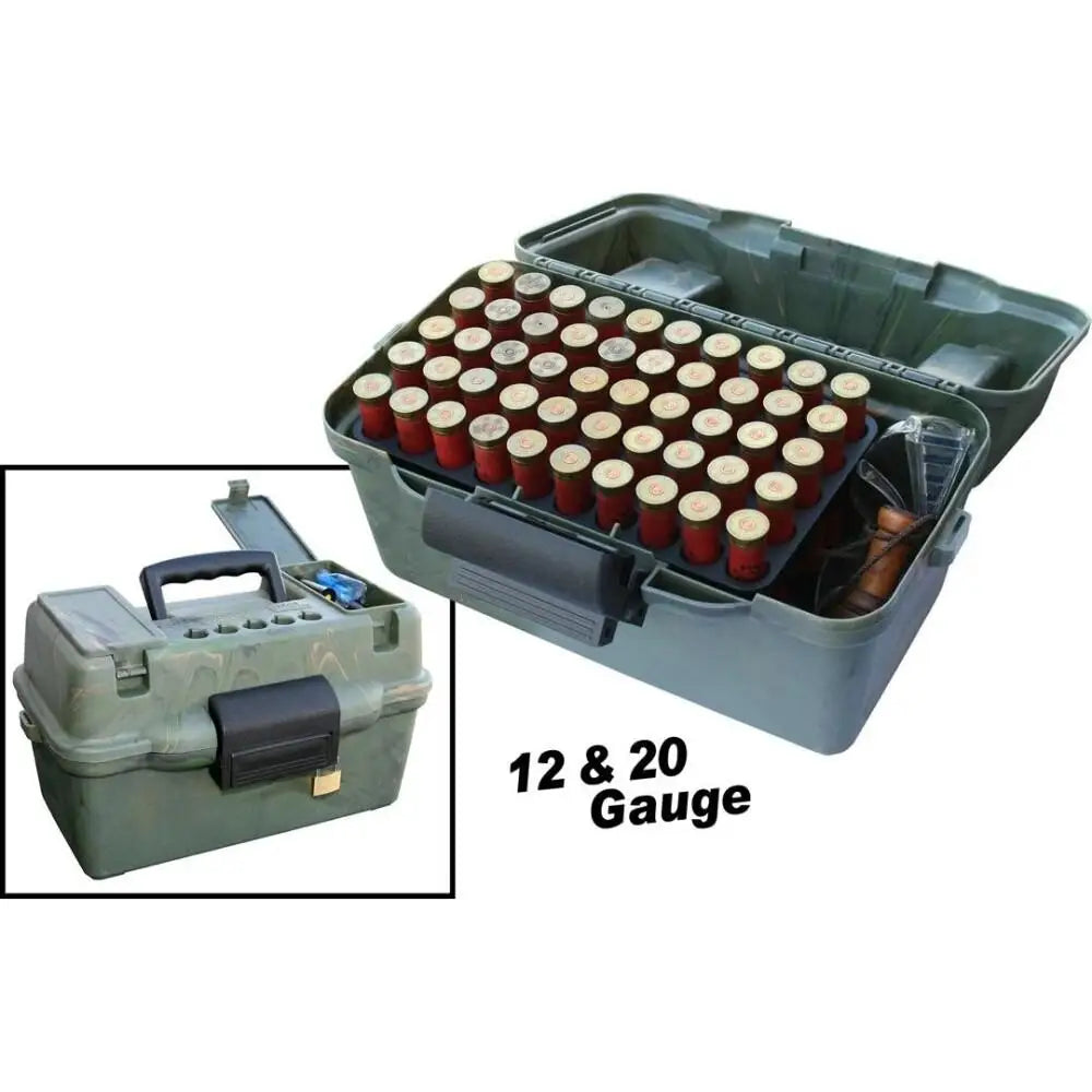 Mtm Ammo Boxes Deluxe Shotshell Case Dual Gauge 100 Rounds Wild Camo Buy at Faith and Freedom Outdoors