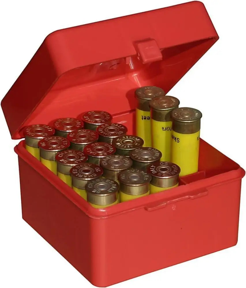 Mtm Ammo Boxes Dual Gauge Shotshell Case Red Buy at Faith and Freedom Outdoors