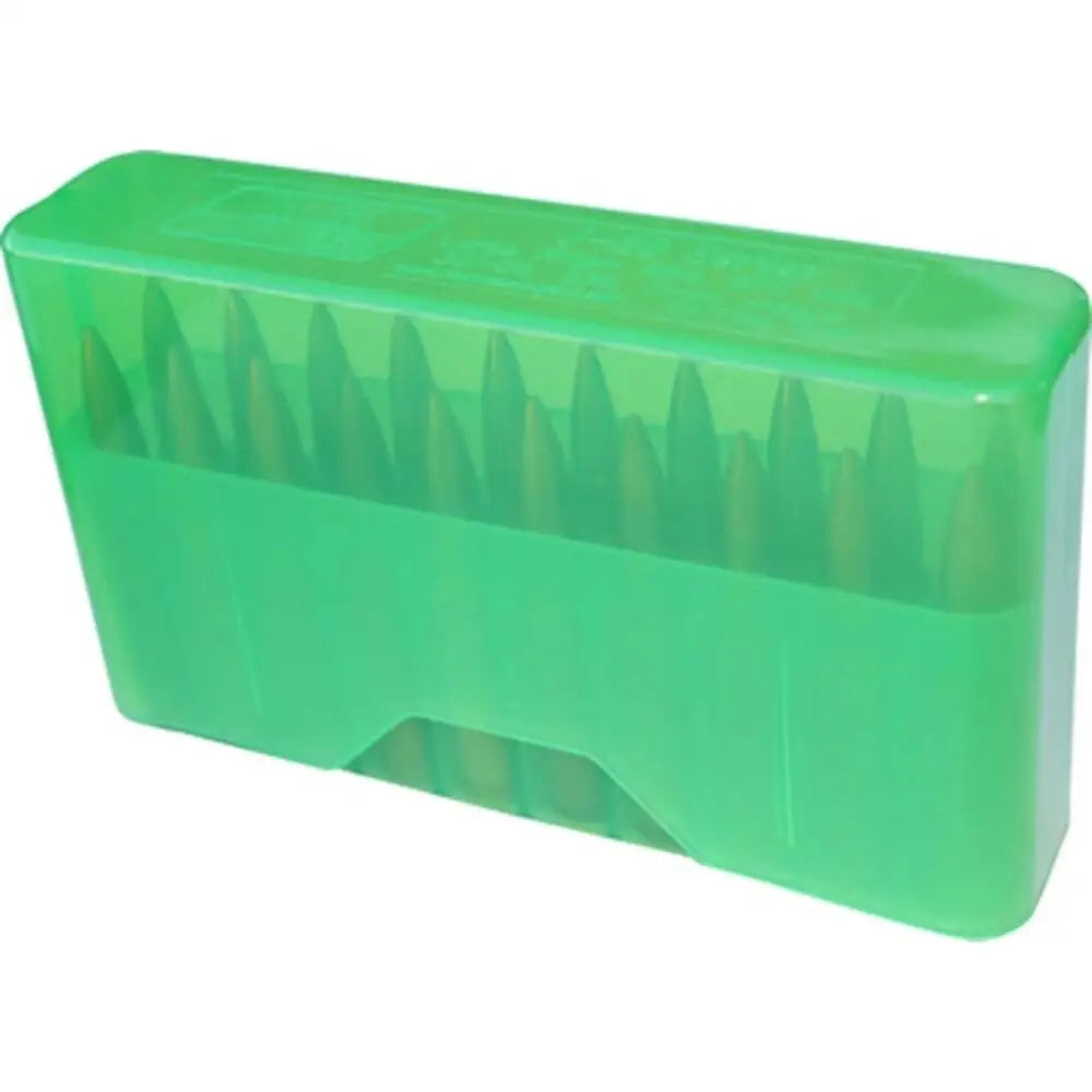 Mtm Ammo Boxes J-20 Slip Top Box.17/223/222 Magnum Clear Green Buy at Faith and Freedom Outdoors