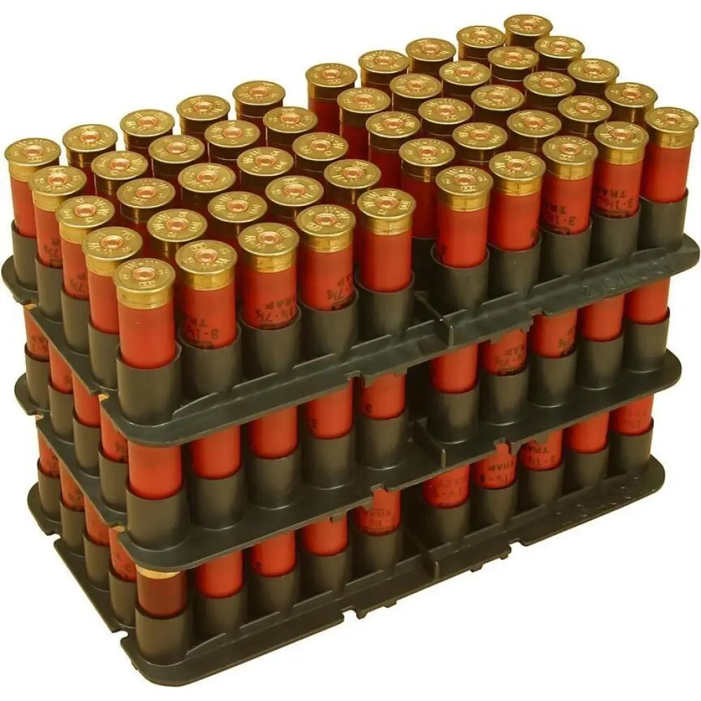 Mtm Ammo Boxes Shotshell Tray 50 Rounds Black Buy at Faith and Freedom Outdoors