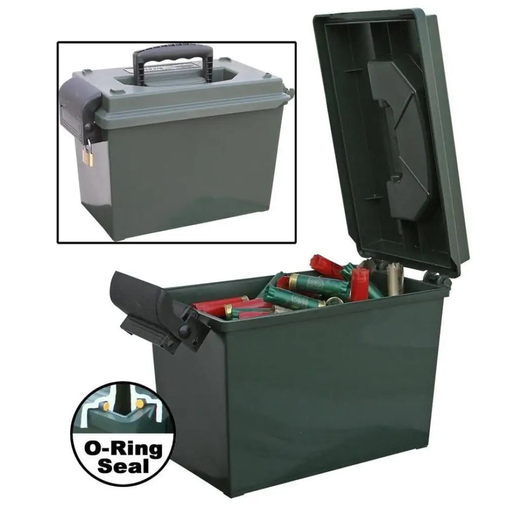 Mtm Ammo Cans & Dry Box 14’’x7.5’’x9’’ Sportsman Forest Green Buy at Faith and Freedom Outdoors