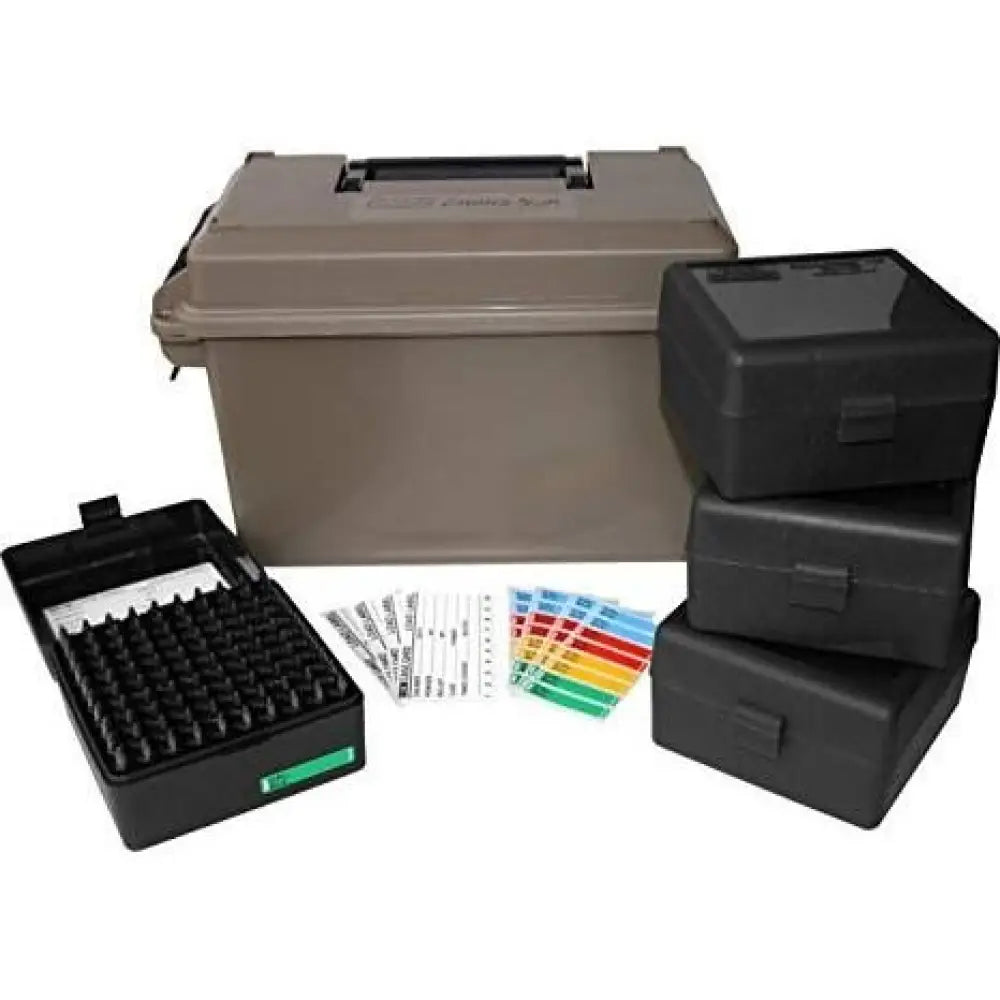 Mtm Ammo Cans & Dry Box Ac50 223 can with 4-rs100 Dark Earth Buy at Faith and Freedom Outdoors