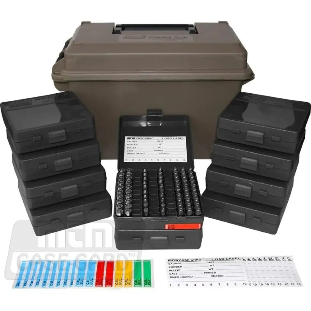 Mtm Ammo Cans & Dry Box Ac50 9mm can with 10-p1009 Dark Earth Buy at Faith and Freedom Outdoors