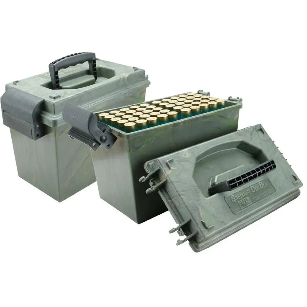 Mtm Ammo Cans & Dry Box Shot Shell 20 Ga Up to 3’’ Wild Camo Buy at Faith and Freedom Outdoors