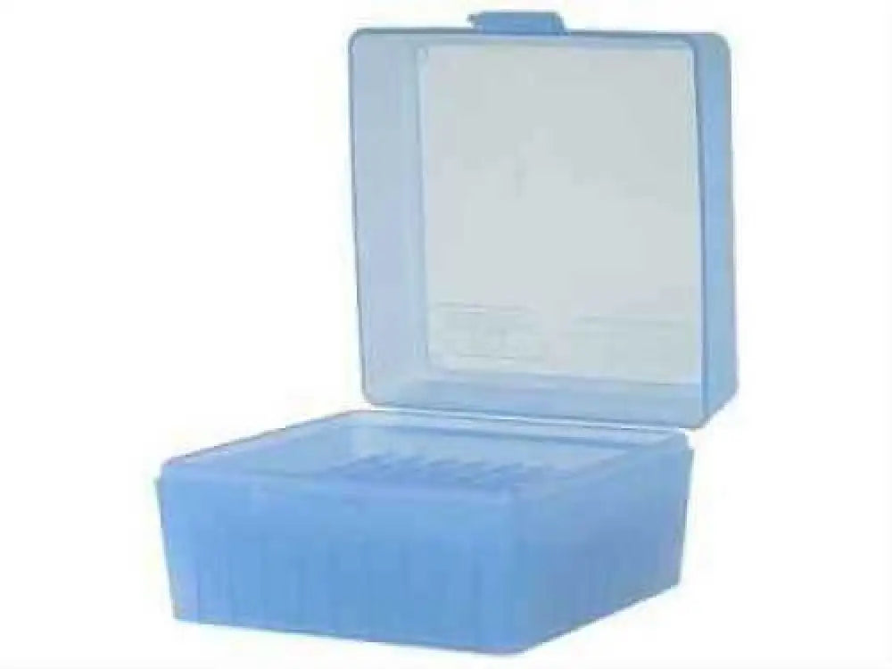 Mtm Ammunition Box 100 Round Flip-top 223 204 Ruger 6x47 Clr Blue Rs-100-24