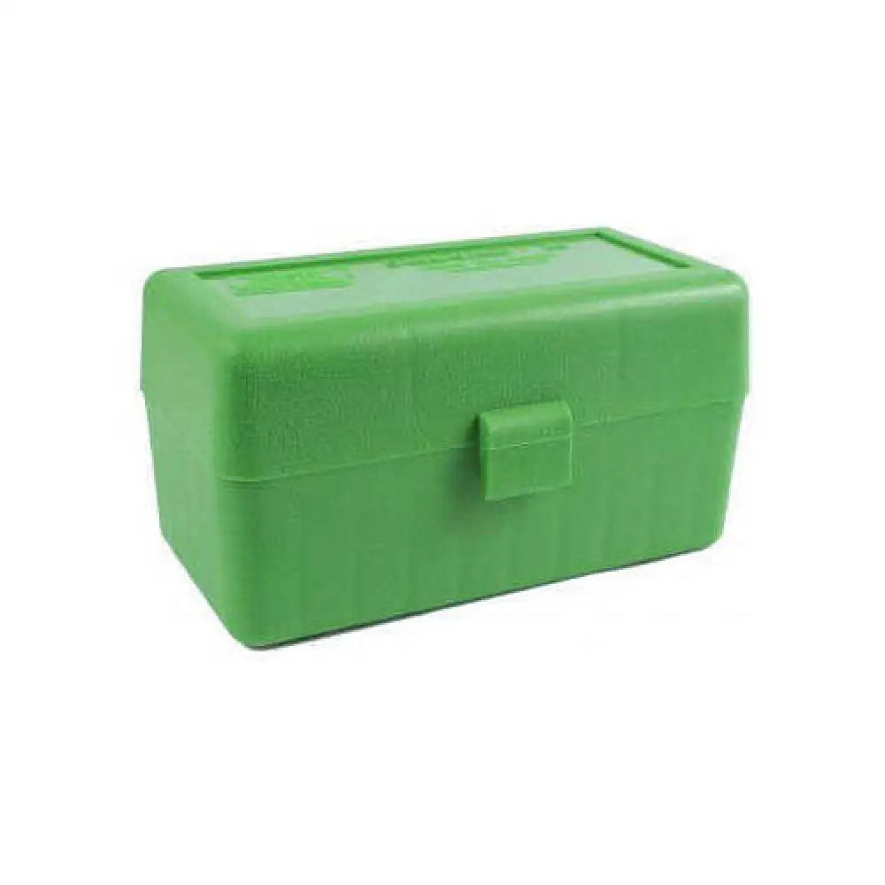 Mtm Ammunition Box 50 Round Flip-top 243 308 Win 220 Swift Green Rm-50-10