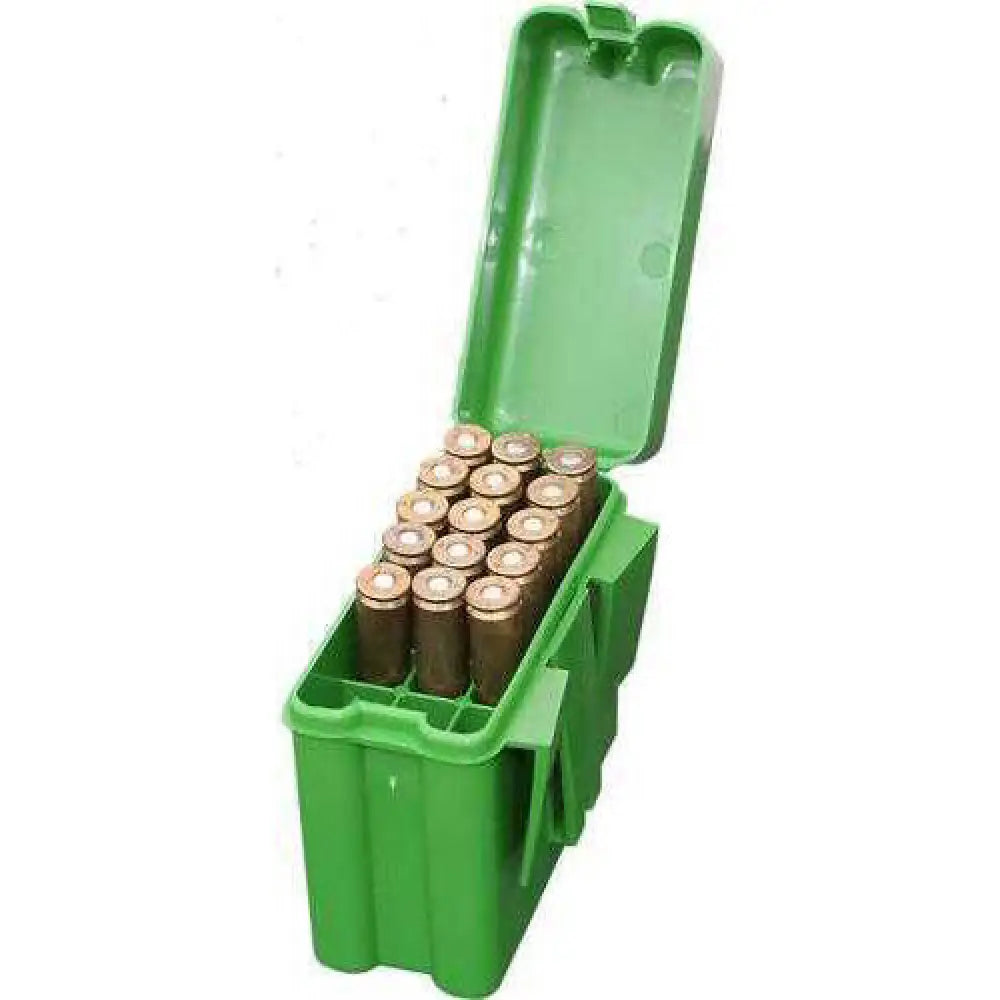 Mtm Ammunition Box Case-gard Small Green Rifle.223 6x47 Belt Ammo Carrier 20 Round Model: Rs2010 Rs-20-10