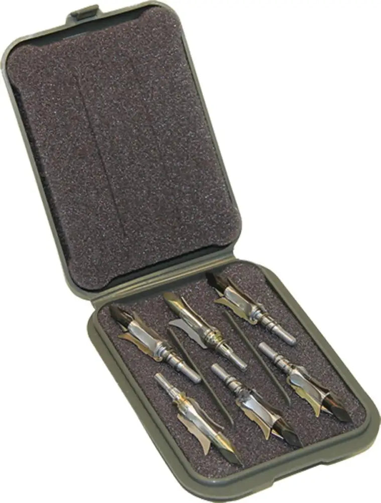 Mtm Broadheads Field & Specialty Points Mechanical Broadhead Case Army Green Buy at Faith and Freedom Outdoors