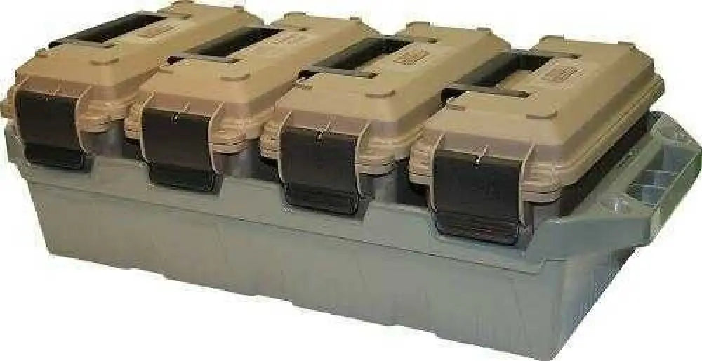 Mtm Case-gard Ac4c Ammo Crate 30 Cal Rifle Dark Earth Cans/army Green Polypropylene 5’’ x 11.3’’ 7.2’’ 15 Lbs