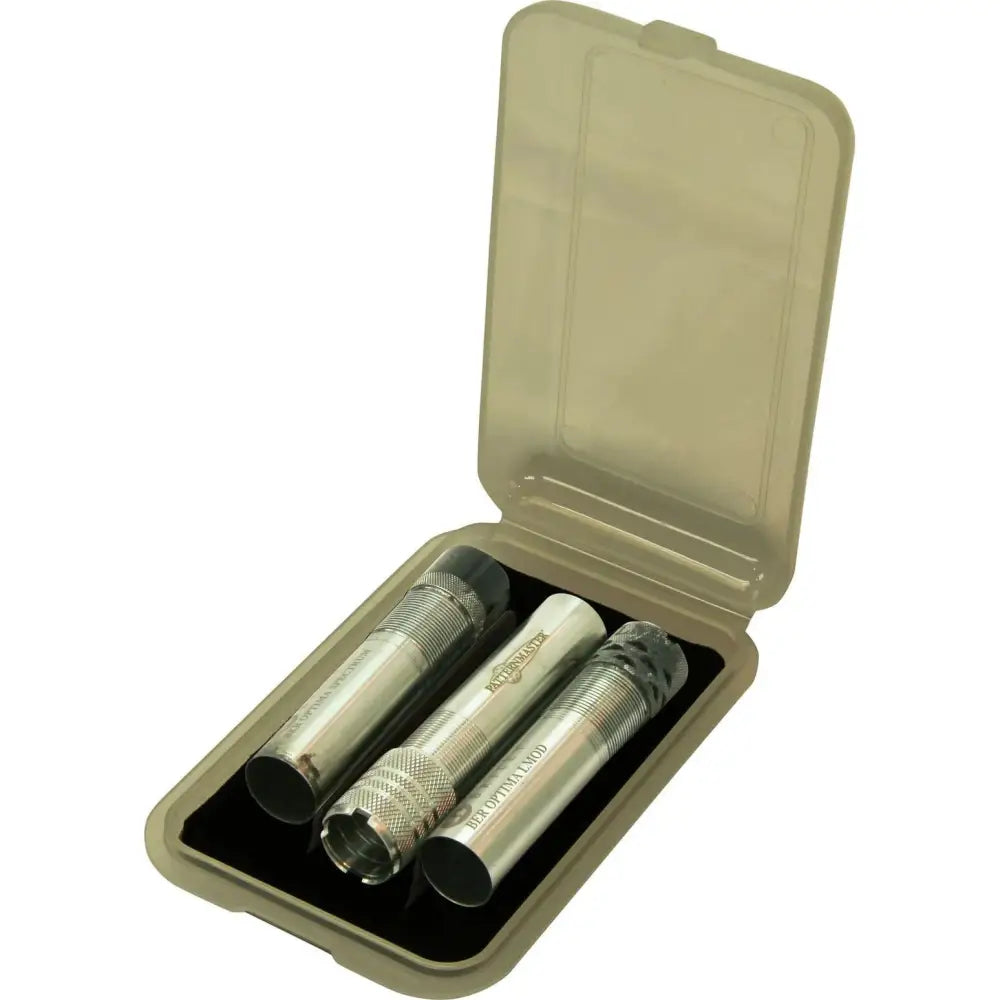 Mtm Chokes/muzzle Devices Choke Extended Tube Case Holds 3 Chokes Clear Smoke Buy at Faith and Freedom Outdoors