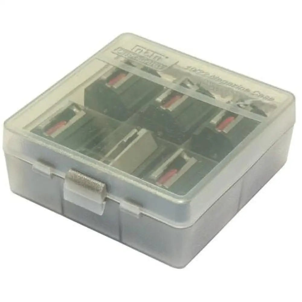 Mtm Magazine Storage 10/22 Rotary Case Clear Smoke Buy at Faith and Freedom Outdoors