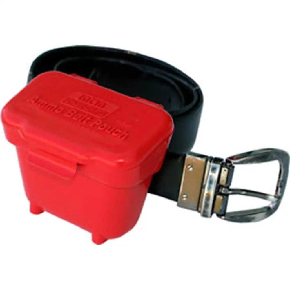 Mtm Pouches Red Ammo Belt Pouch for 22lr to 9mm Buy at Faith and Freedom Outdoors