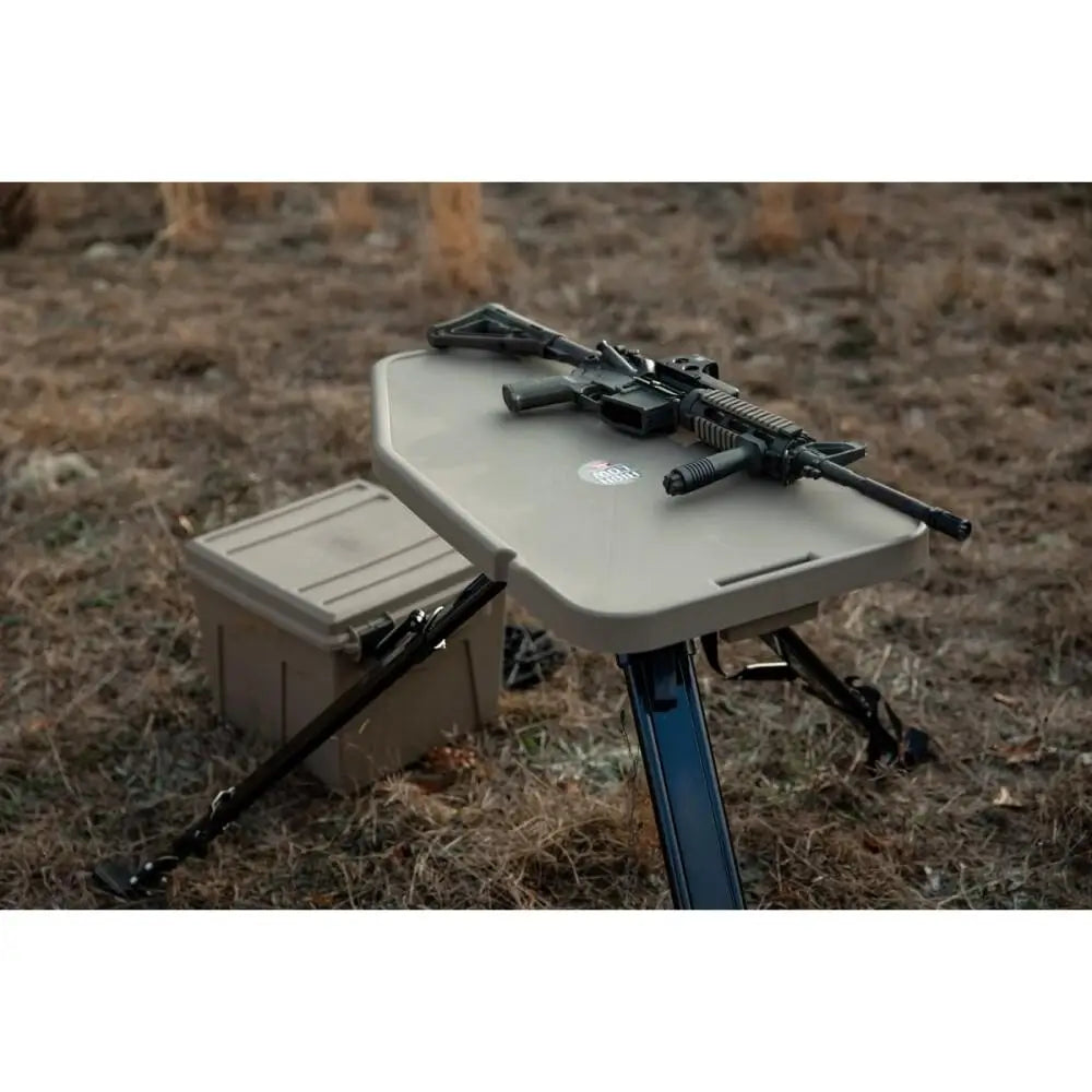 Mtm Shooting Rests High-low Table Dark Earth Buy at Faith and Freedom Outdoors