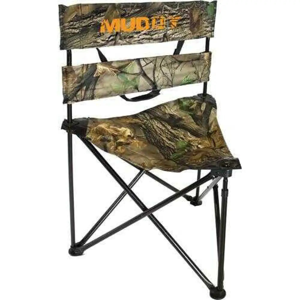 Muddy Outdoors Folding Tripod Ground Seat Epic Camo 250lb Rating - Mgs300