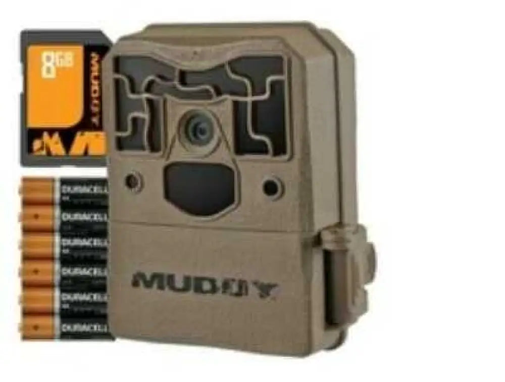 Muddy Outdoors Pro Trail Camera 10 Bundle with 6 Aa Batteries & 8 Gb Memory Card - Mtc100k