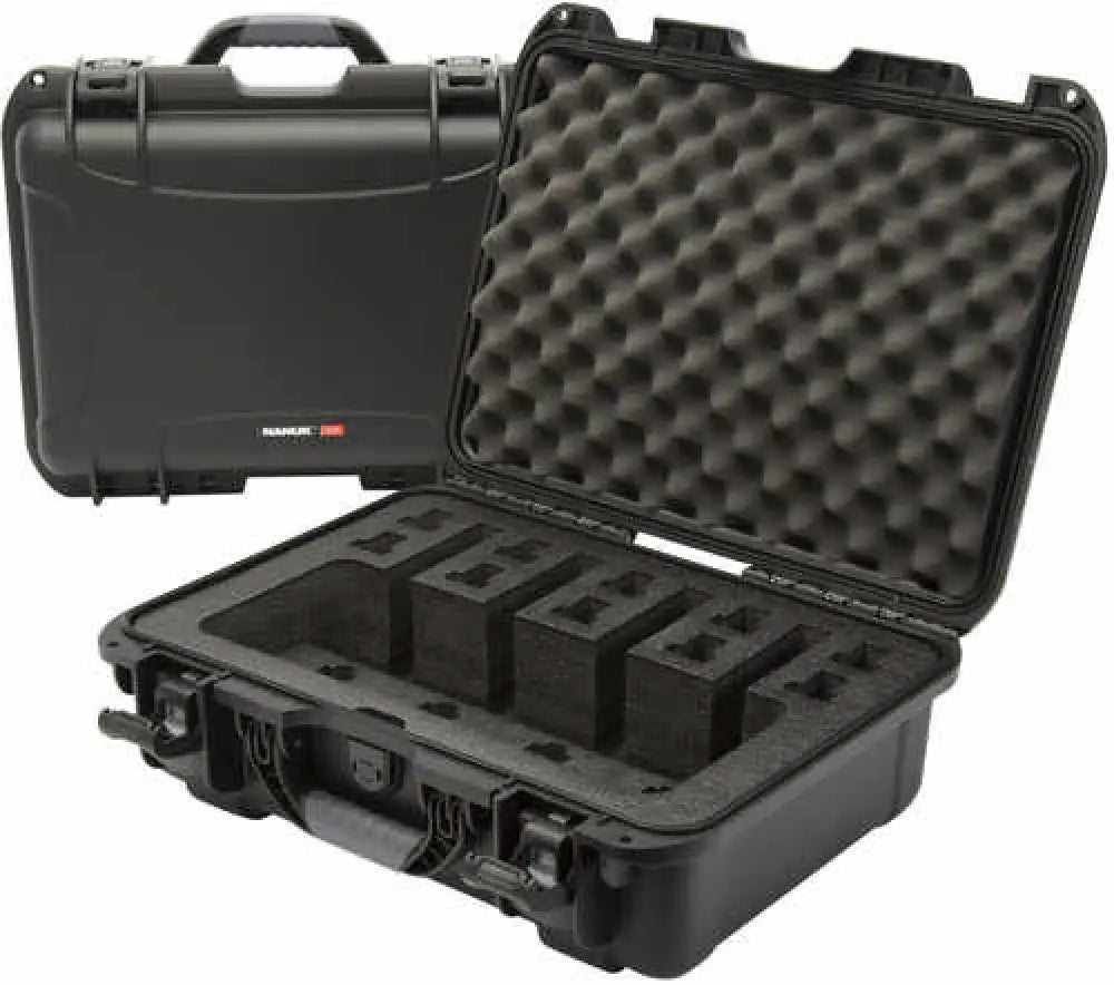 Nanuk 925 4 Up Pistol Case with Foam Black Polyethylene - 925-4up1