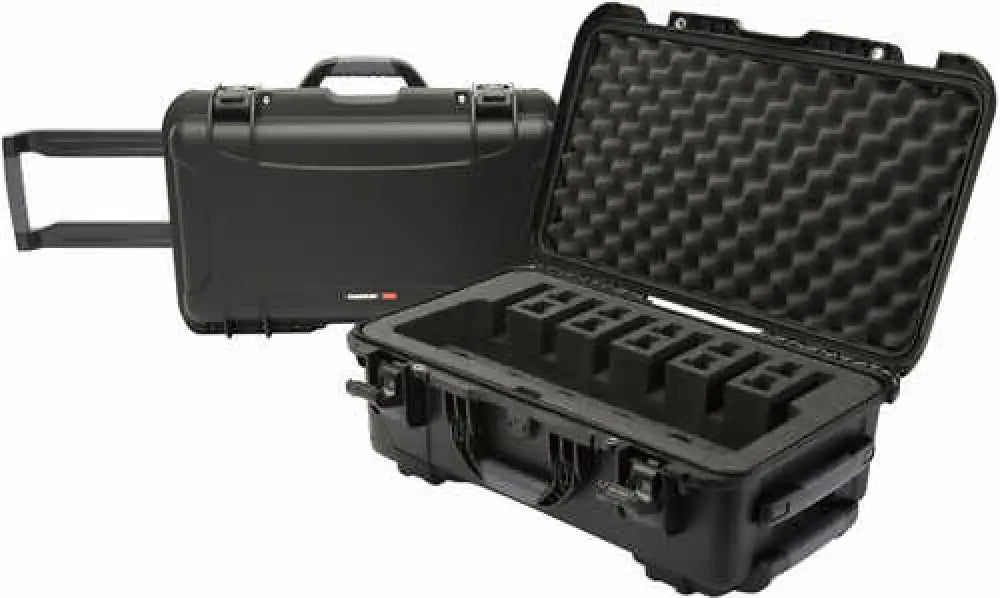 Nanuk 935 6 Up Pistol Case with Foam Black Polyethylene - 935-6up1